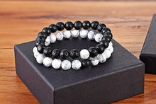 Load image into Gallery viewer, A Set Of Couple Bracelets Natural Stone Yoga Beaded Bracelets
