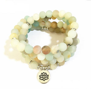 Frosted Necklace Natural Stone Bracelet Yoga Jewelry