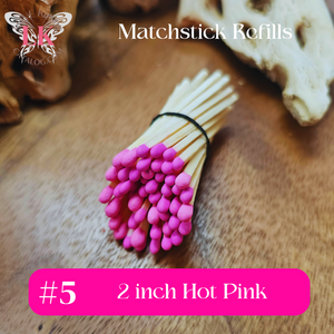 2 inch Purple Violet Matchstick Refills