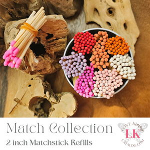 2 inch Colorful Wood Matches Refills 2