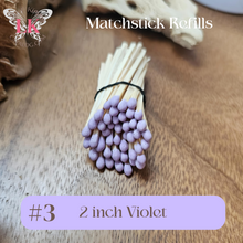 将图片加载到图库查看器，2 inch Purple Violet Matchstick Refills
