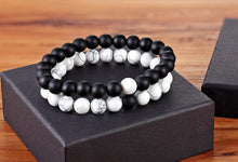 将图片加载到图库查看器，A Set Of Couple Bracelets Natural Stone Yoga Beaded Bracelets
