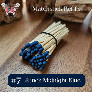 2 inch Green Wood Matchsticks Refills