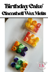 Sweet Scented Clamshell Wax Melt - Birthday Cake