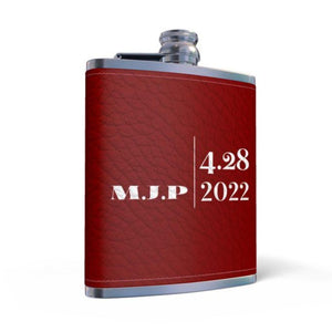 Custom Nappa Leather Hip Flask