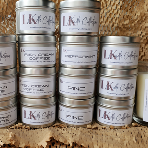Custom Floral Scented Soy Candle - Tins in Bulk