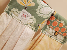 Load image into Gallery viewer, Hanging Dish Towel- Hawaiian Floral (Yellow)
