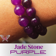 Load image into Gallery viewer, Buddha Bracelet Purple Jade Stone
