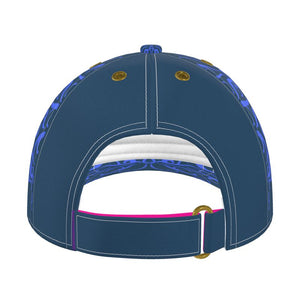 Fashion Baseball Cap-  Denim Blue Butterfly