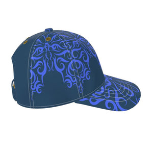 Fashion Baseball Cap-  Denim Blue Butterfly