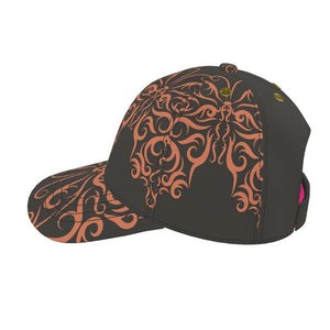 Fashion Baseball Cap- Brown Butterfly