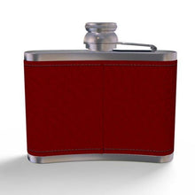 Charger l&#39;image dans la galerie, Leather Hip Flask- Holiday Red
