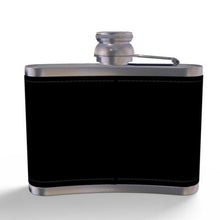Charger l&#39;image dans la galerie, Leather Butterfly Hip Flask - Wing Man&#39;s Black
