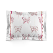 Load image into Gallery viewer, Pillow Sham- White Butterfly 

