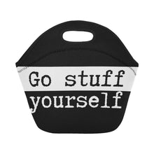 Load image into Gallery viewer, Custom Lunch Bag- Go Stuff Yourself (black)
