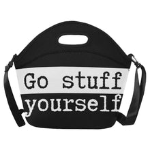 画像をギャラリービューアに読み込む, Custom Lunch Bag- Go Stuff Yourself (black)
