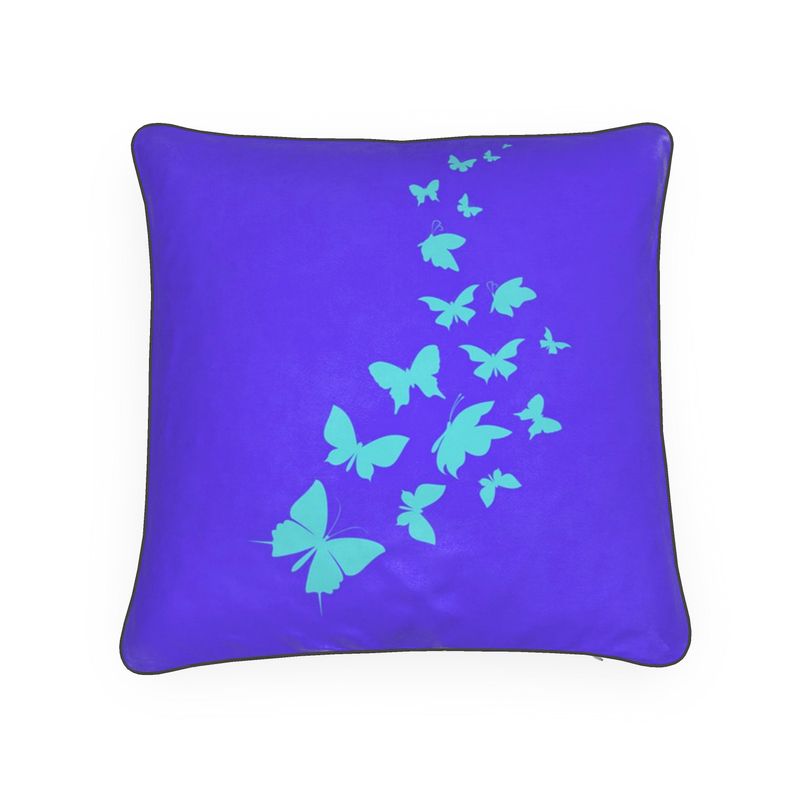Luxury Pillow Cushion- Blue Flutter