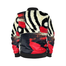 Load image into Gallery viewer, Unisex Bomber Jacket- Red
