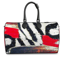 Load image into Gallery viewer, Ladies Leather Duffel Bag- Butterfly Wings
