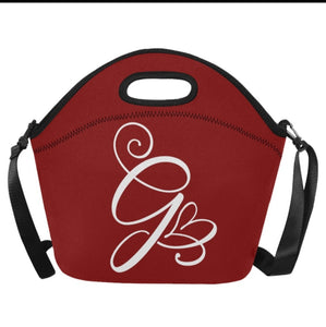 Custom Lunch Bag- Cherry Red