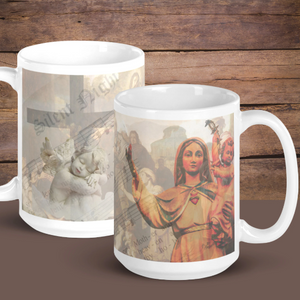 Religious Coffee Mug- Baby Jesus and Mother Mary