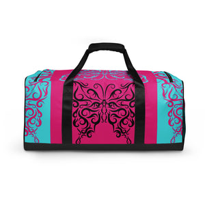Duffel Bag-  Butterfly Hot Pink