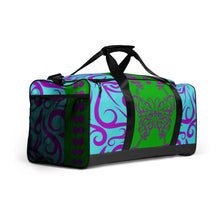 Load image into Gallery viewer, Duffel Travel Bag- Purple Butterfly
