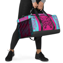 Load image into Gallery viewer, Duffel Bag-  Butterfly Hot Pink
