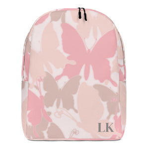 Backpack Travel Bag-  Camo Pink Butterfly