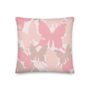 Reversible Throw www.lovekimmycatalog.com Throw Pillow- Camouflage Pink Butterfly