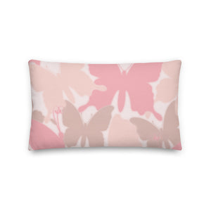 Reversible Throw www.lovekimmycatalog.com Throw Pillow- Camouflage Pink Butterfly