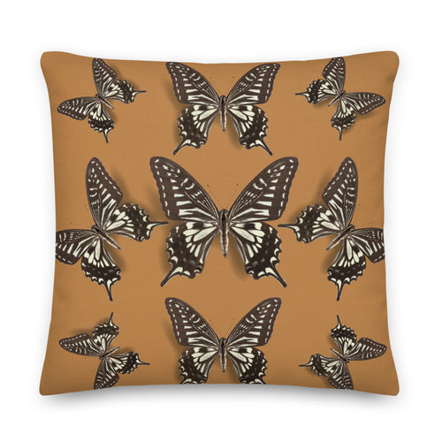 Butterfly Pillow - Classic Brown