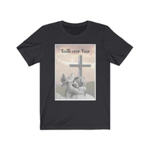 Load image into Gallery viewer, www.lovekimmycatalog.com Cotton Bella Cherub Tee with Religious Art graphics gray
