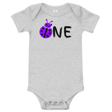 Load image into Gallery viewer, Baby One Piece- Purple Ladybug
