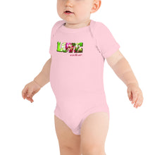 Load image into Gallery viewer, www.lovekimmycatalog.com Baby One Piece- Love is in the Air pink
