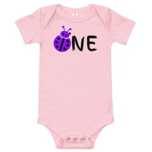 Load image into Gallery viewer, Baby One Piece- Purple Ladybug
