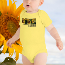 Load image into Gallery viewer, www.lovekimmycatalog.com yellow Baby one piece- Sunflower LOVE
