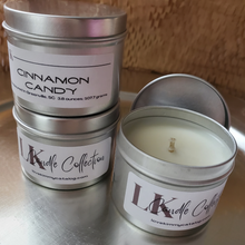 Load image into Gallery viewer, Scented Soy Candle 4 oz Tin - Cinnamon candy
