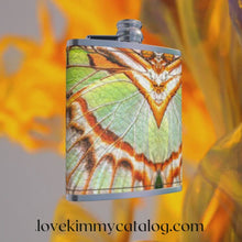 Load and play video in Gallery viewer, Leather Butterfly Hip Flask - Spring Bloom
