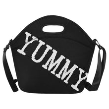 Cargar imagen en el visor de la galería, Custom Lunch Bag- Yummy (black)
