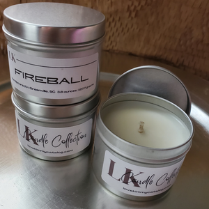 Scented Soy Candle 4 oz Tin - Fireball