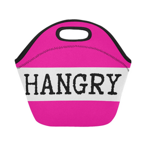Custom Lunch Bag- HANGRY (hot pink)