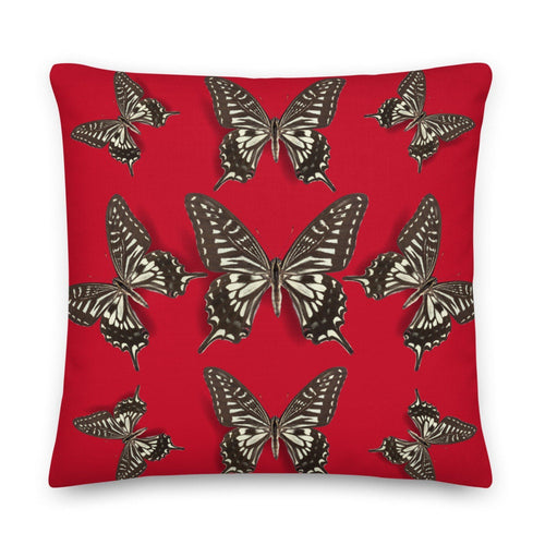 www.lovekimmycatalog.com Pillow Throw- Butterfly Classic Red 