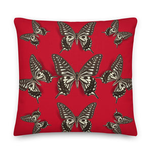 www.lovekimmycatalog.com Pillow Throw- Butterfly Classic Red 