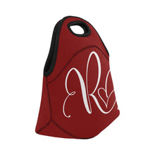 Load image into Gallery viewer, Cherry Red Neoprene Lunch Bag Smalllovekimmycatalog.com Cherry Red Neoprene Lunch Bag small
