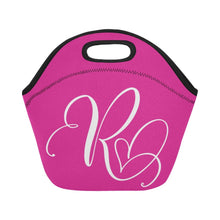 Load image into Gallery viewer, lovekimmycatalog.com Hot Pink Neoprene Lunch Bag  Small
