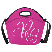 Load image into Gallery viewer, lovekimmycatalog.com Hot Pink Neoprene Lunch Bag large
