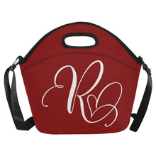 Load image into Gallery viewer, lovekimmycatalog.com Cherry Red Neoprene Lunch Bag  Large
