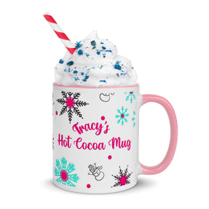 Hot Cocoa Mug - Pink and Blue