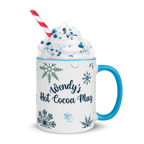 Hot Cocoa Mug - Winter Blue 